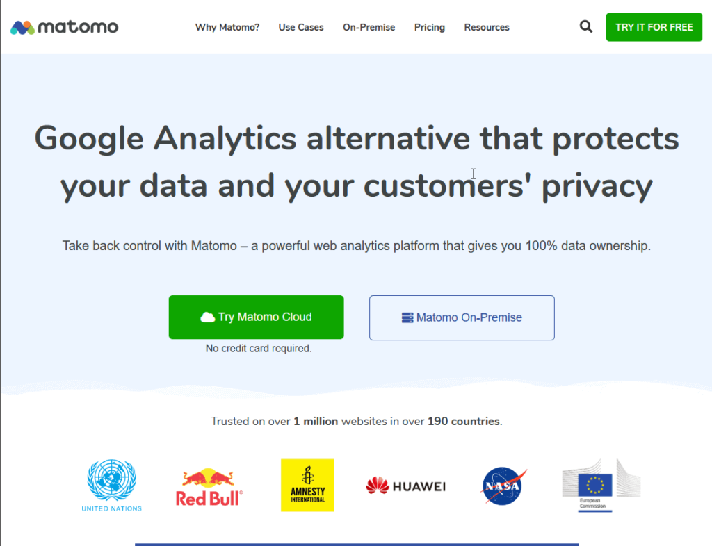 Matomo - The Google Analytics alternative 